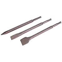 Silverline 515779 Cinceles Hexagonales SDS Plus- 250 mm-20.40 mm- 3 Piezas